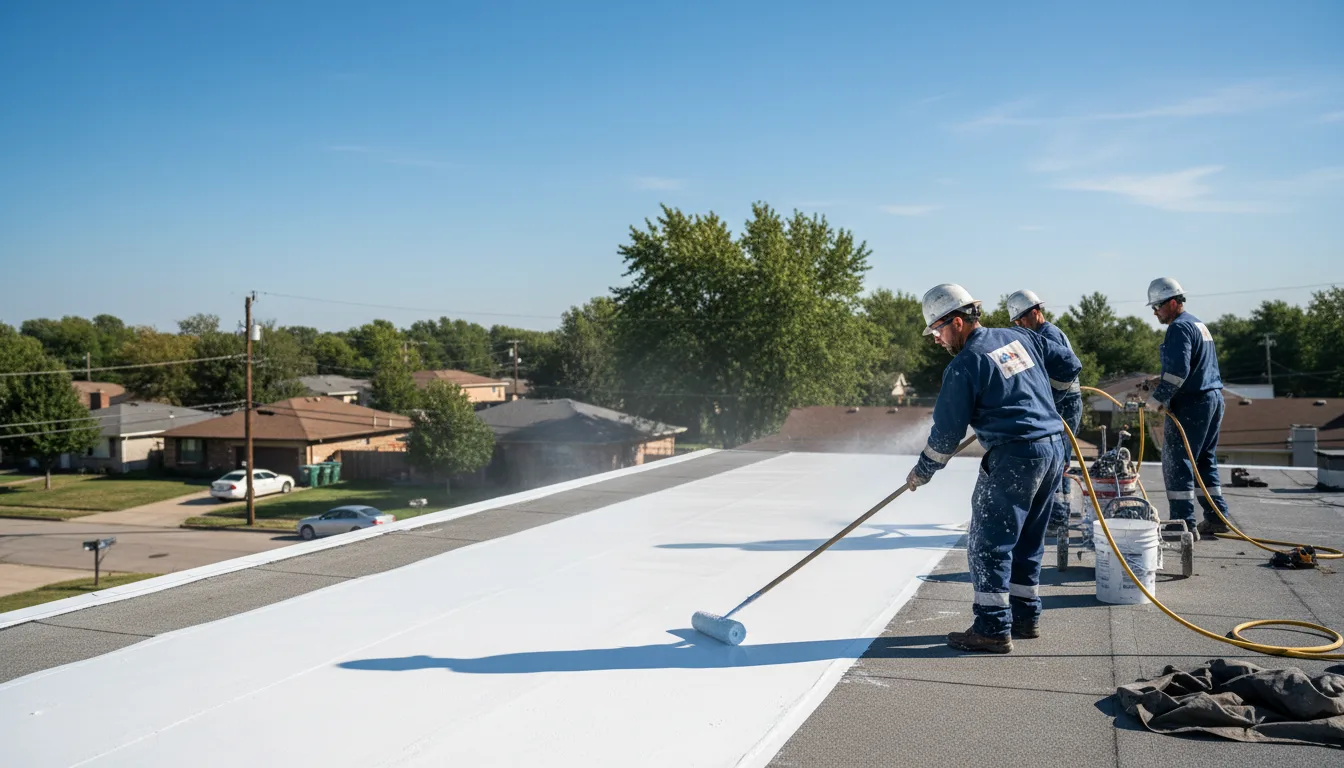 Commercial roof coating in Dubach, LA near me